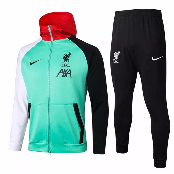 Hoodies Liverpool 2020-21 Grün Schwarz Fussballtrikots Günstig